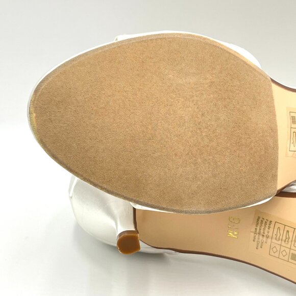 Touch Ups‎ Womens Size 9.5 Ophelia White Satin Jeweled Dress Sandals Heels Shoes - Picture 10 of 13